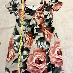 Charlotte Russe dress floral of shoulder Size Large women, Above knee